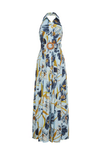 Quentin Dress in Marais Bloom Blue