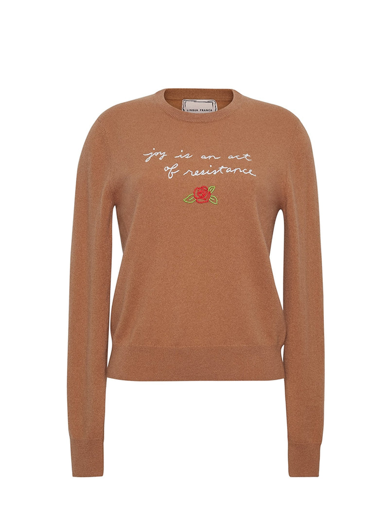 Joy is an Act of Resistance Crewneck RTW LINGUA FRANCA NYC