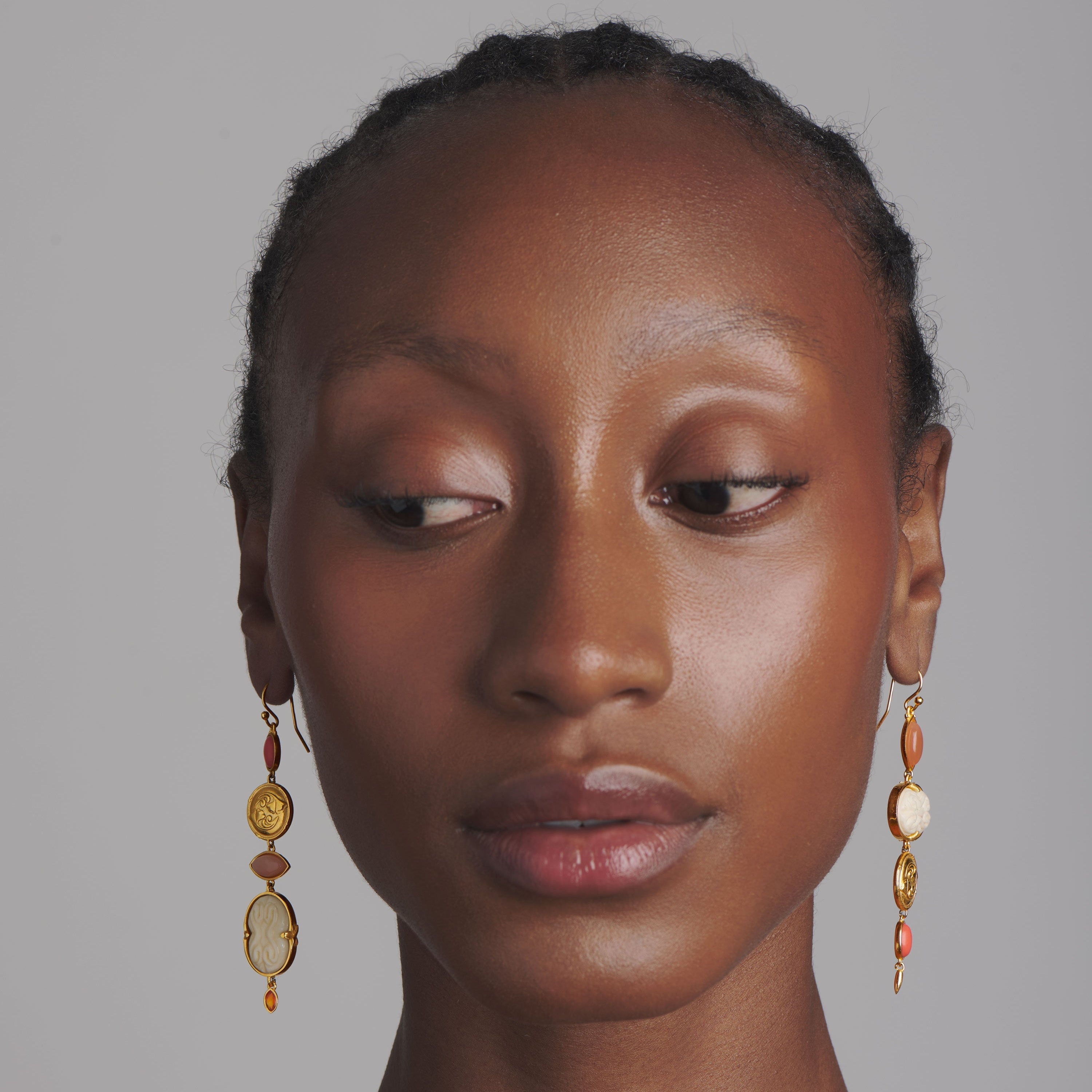 Warm Cascade Chandelier Earrings