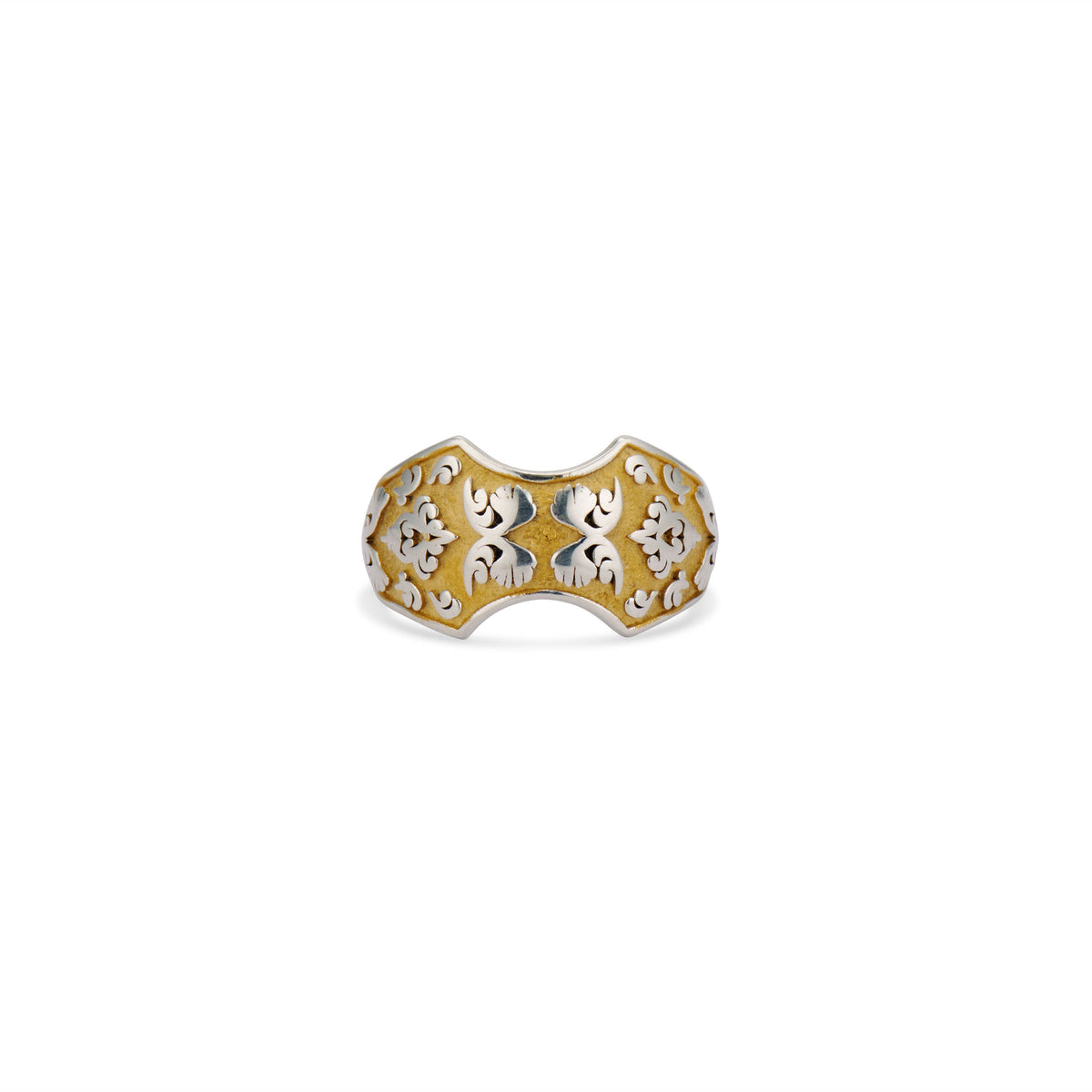 Ophelia Filigree Ring in Silver & Gold