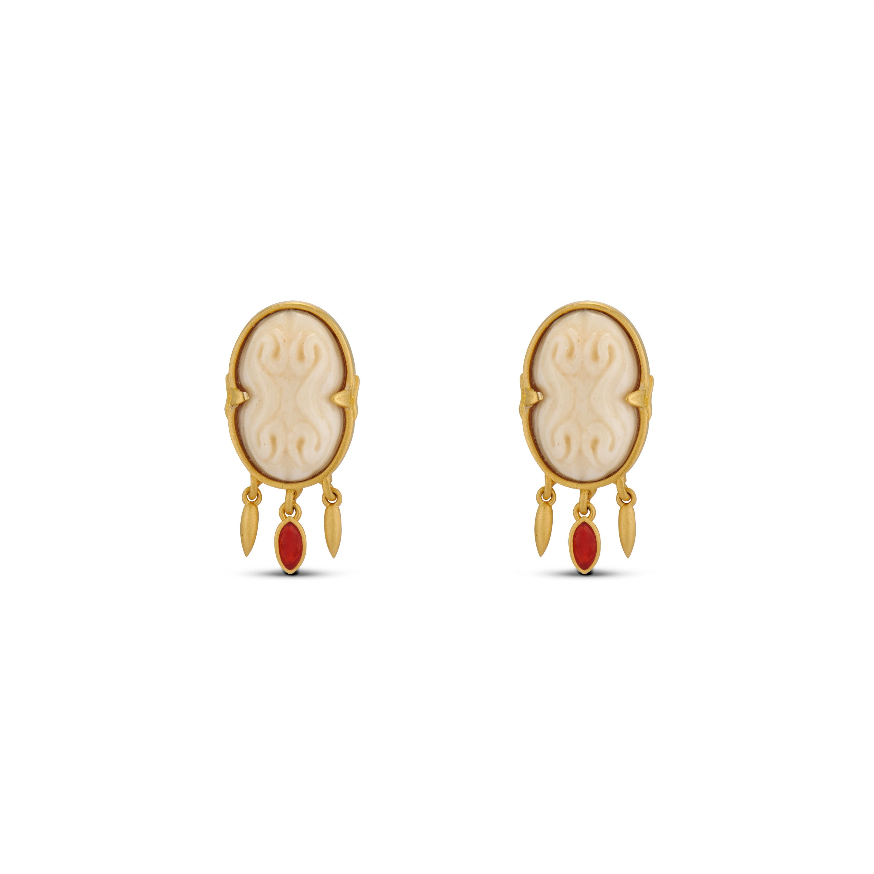 The Cinched Cameo Earrings