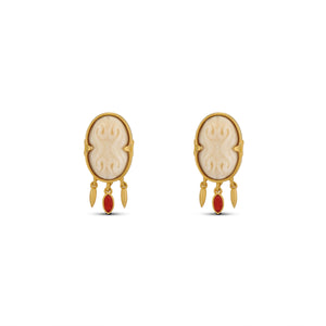 The Cinched Cameo Earrings