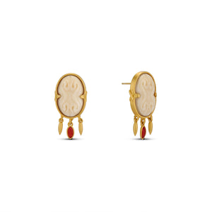 The Cinched Cameo Earrings