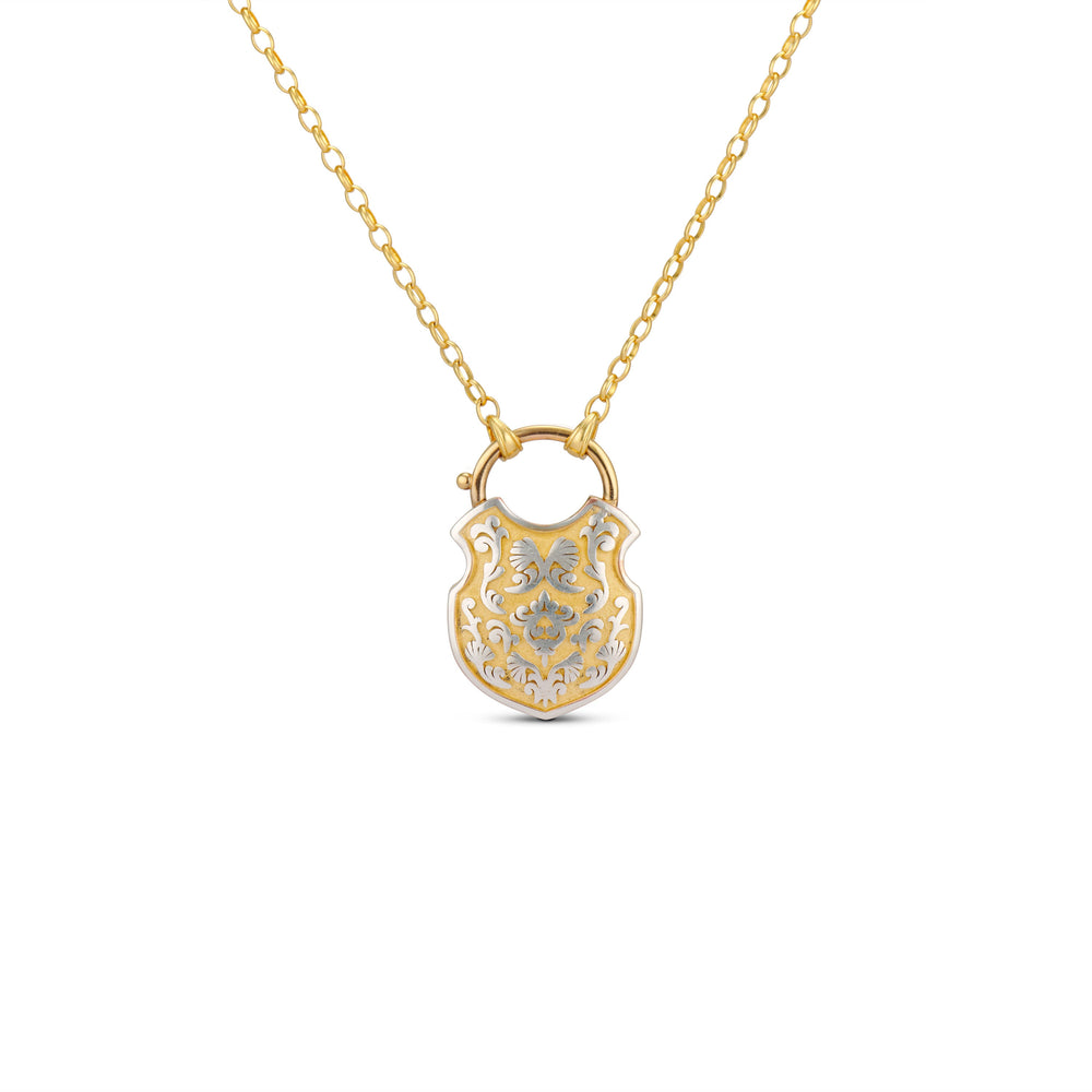 The Shackle of Ophelia Necklace in Silver & Gold