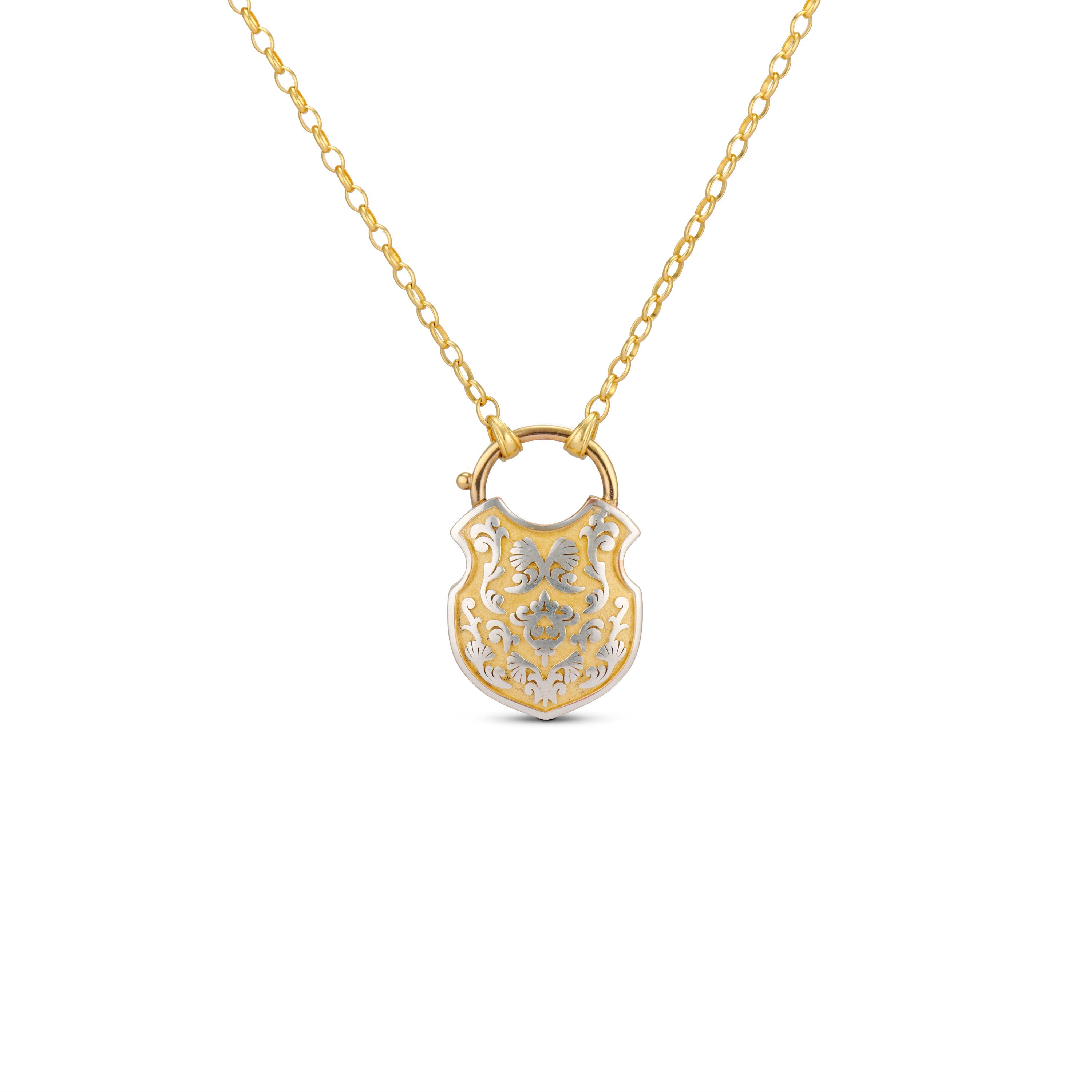 The Shackle of Ophelia Necklace in Silver & Gold