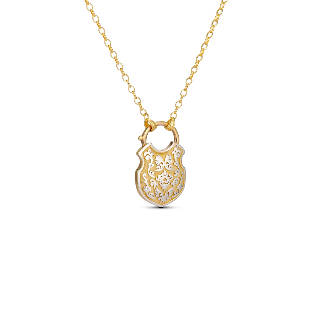 The Shackle of Ophelia Necklace in Silver & Gold