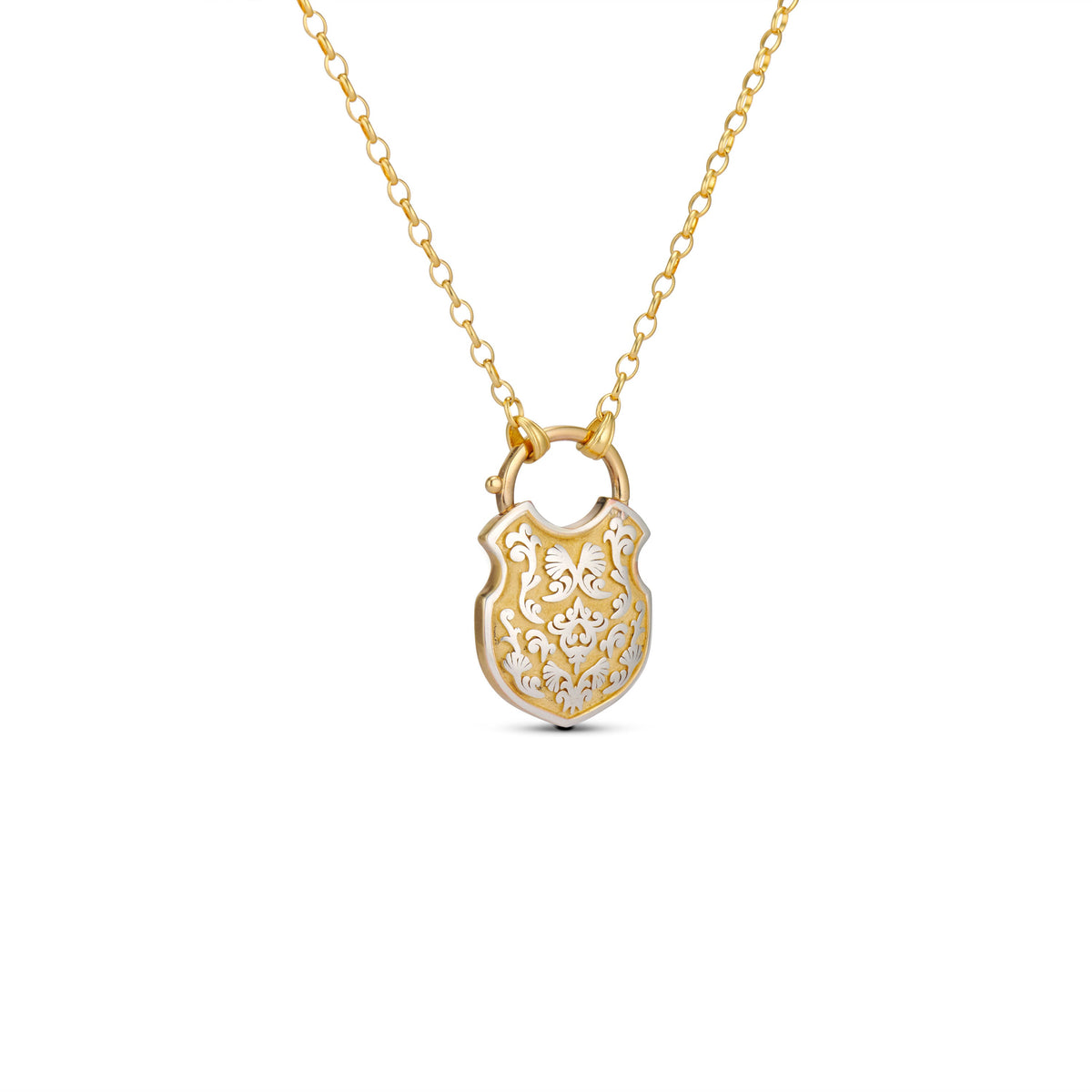 The Shackle of Ophelia Necklace in Silver & Gold