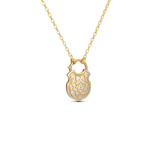 The Shackle of Ophelia Necklace in Silver & Gold