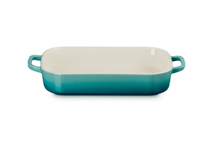 Shallow Rectangular Dish with Platter Lid in Riviera 3 qt.