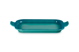 Shallow Rectangular Dish with Platter Lid in Riviera 3 qt.