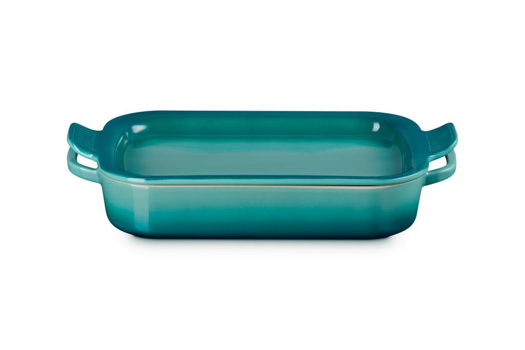 Shallow Rectangular Dish with Platter Lid in Riviera 3 qt.