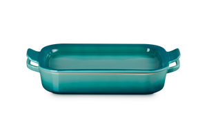 Shallow Rectangular Dish with Platter Lid in Riviera 3 qt.