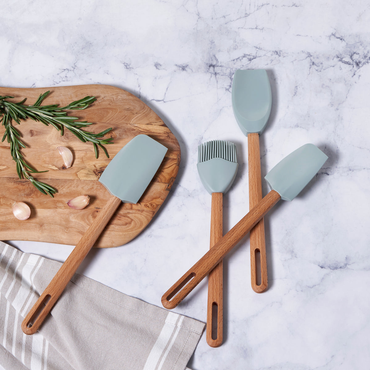 Signature Silicone Small Spatula in Sea Salt