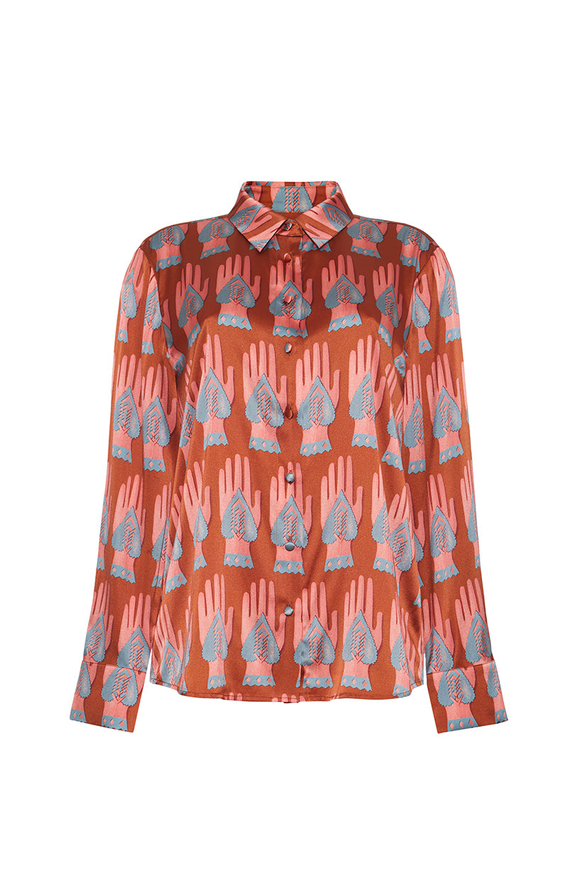 Love Token Button Down in Sienna Multi