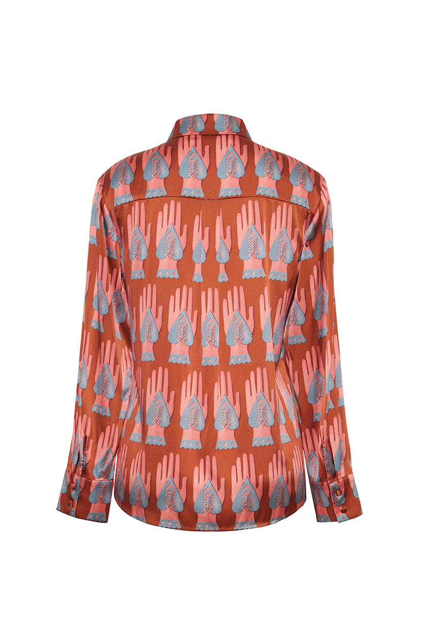 Love Token Button Down in Sienna Multi