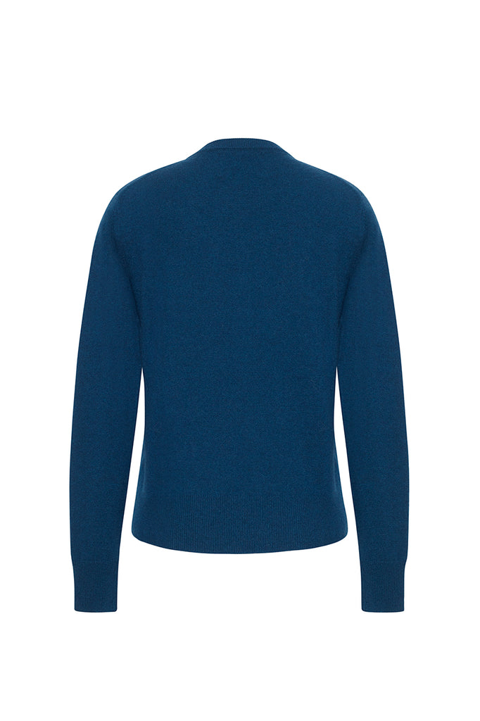 The Whole World Crewneck in Peacock