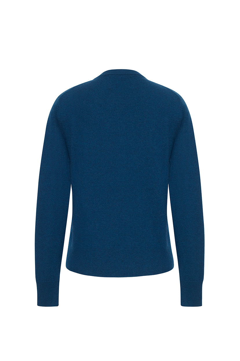 The Whole World Crewneck in Peacock