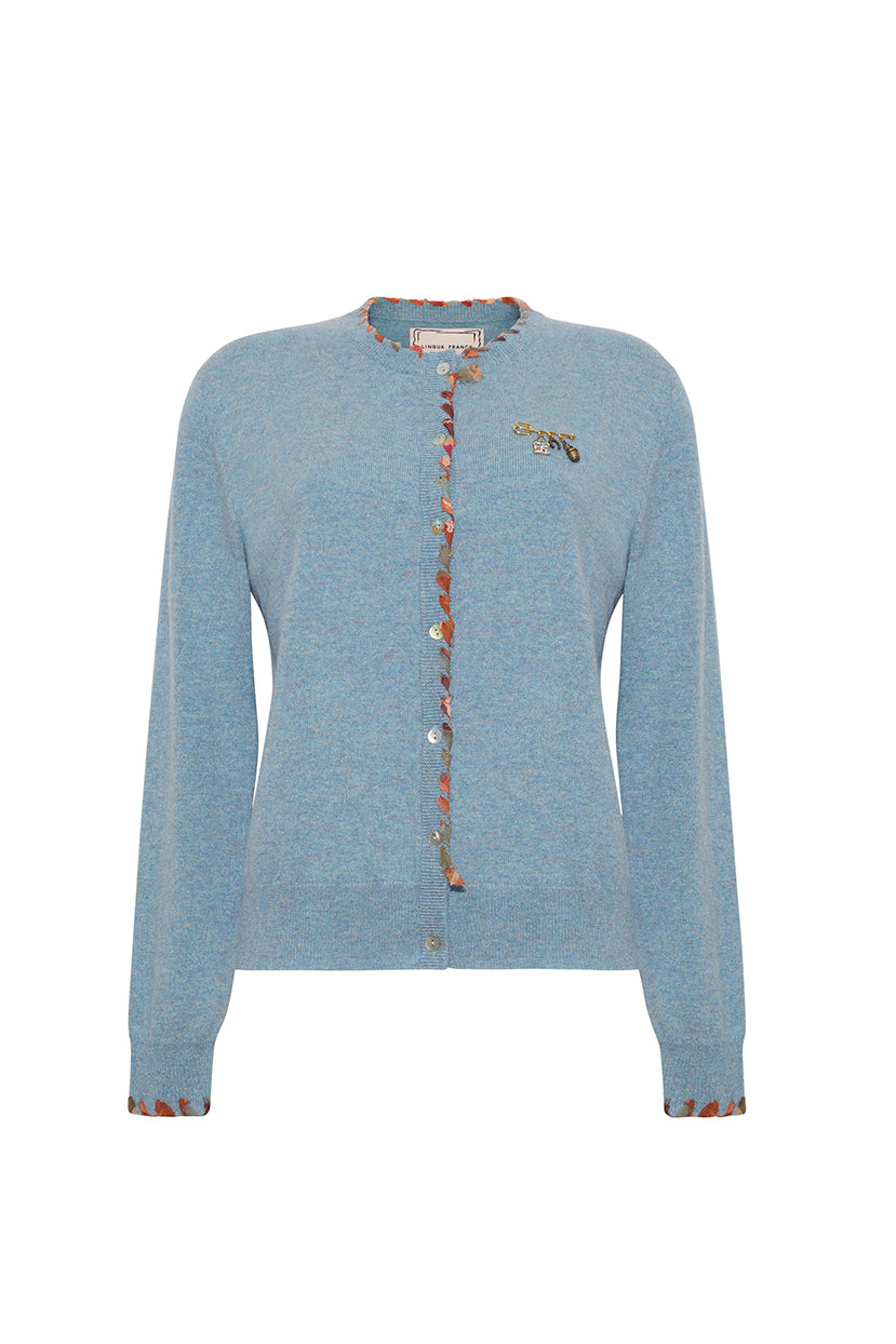 Gretel Cardigan in Sea