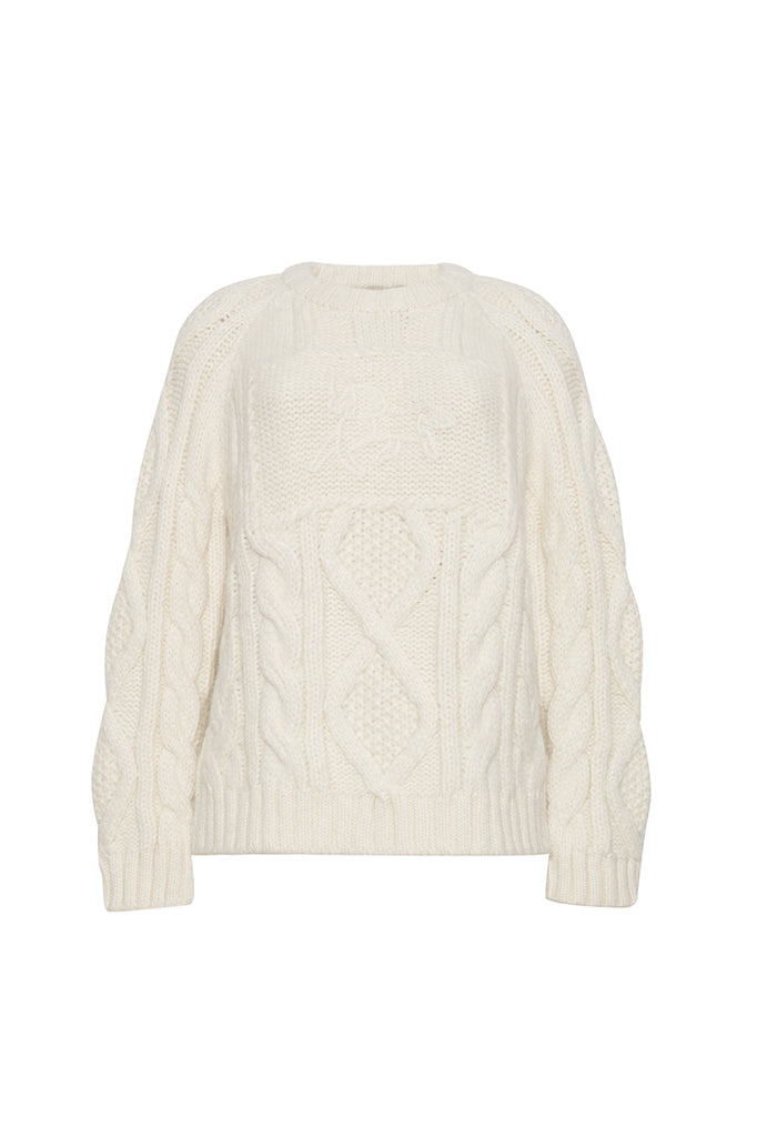 "Aspen" Bjorn Crewneck in Cream