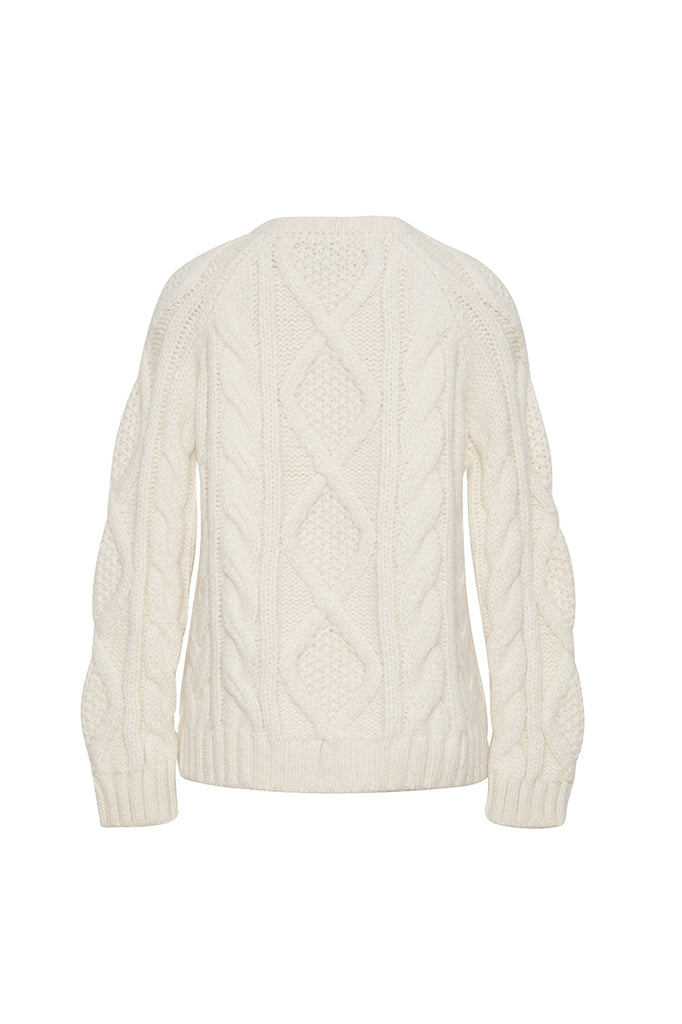 "Aspen" Bjorn Crewneck in Cream