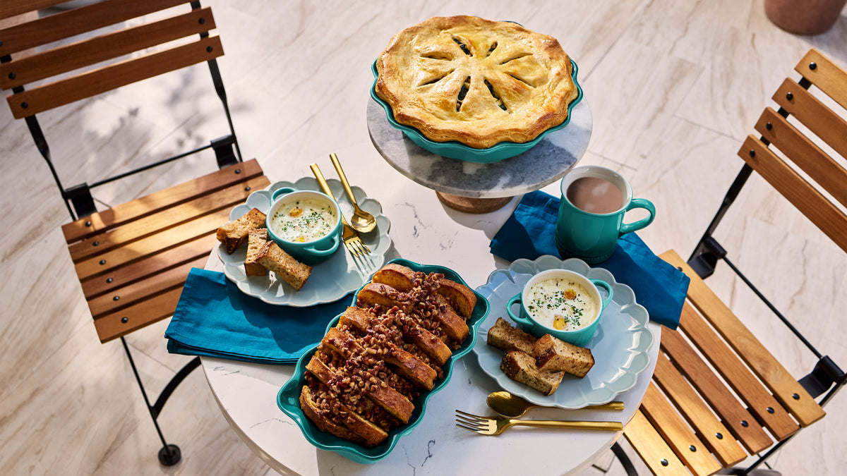 Heritage Fluted Pie Dish in Riviera 9"