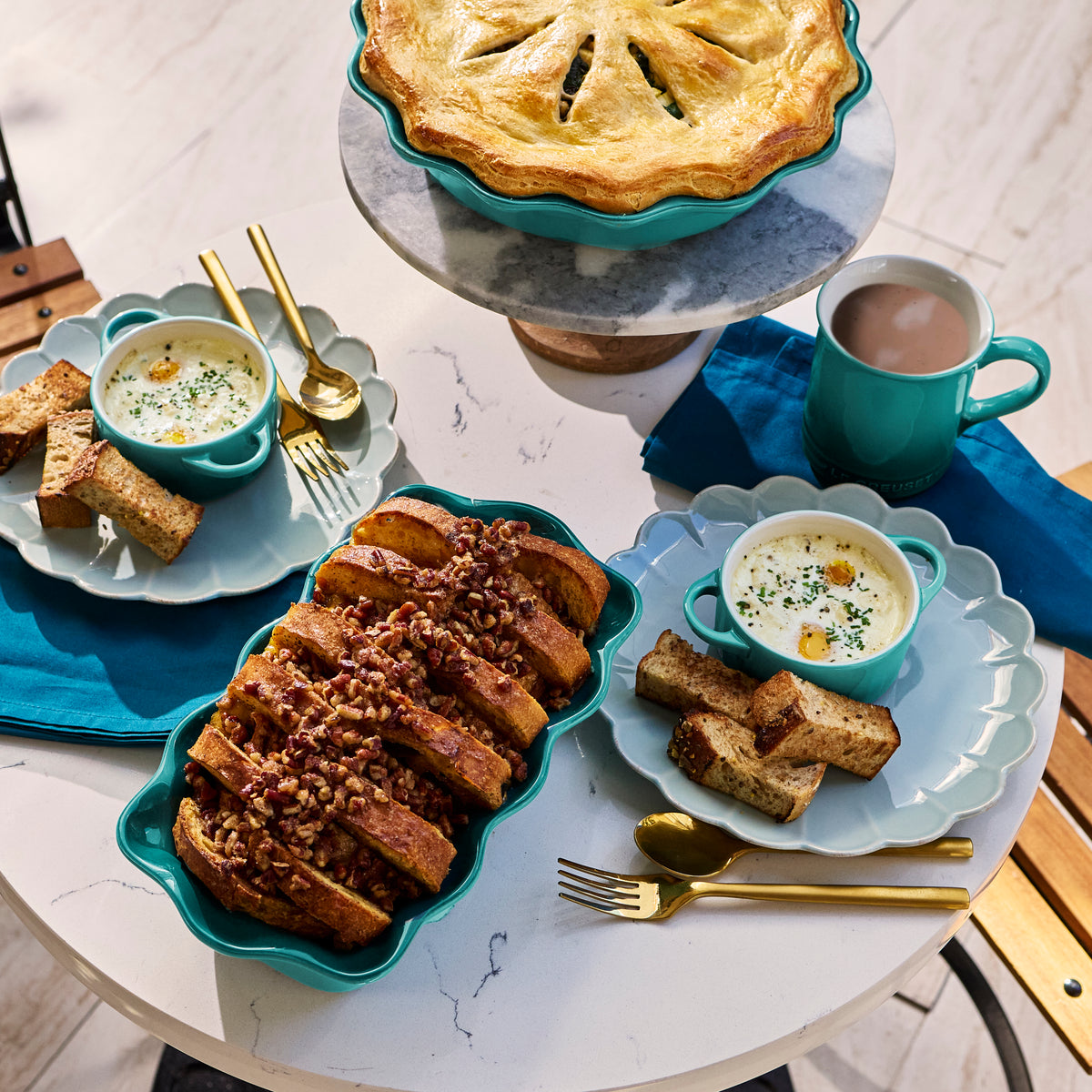 Heritage Fluted Loaf Pan in Riviera 9"