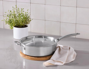 Essential Stainless Steel Sauté Pan, 4.6 qt.