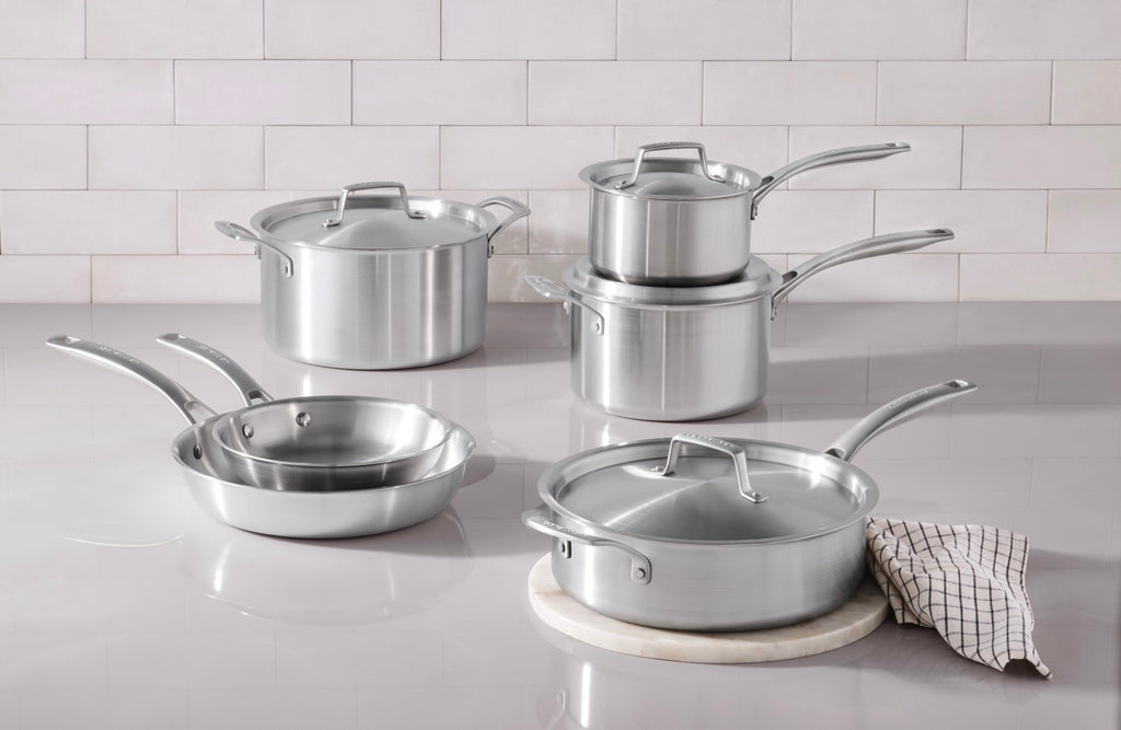 Essential Stainless Steel 10-Piece Cookware Set