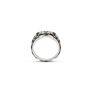Ophelia Filigree Ring in Blackened Silver