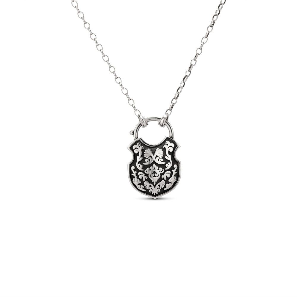 The Shackle of Ophelia Necklace in Blackened Silver