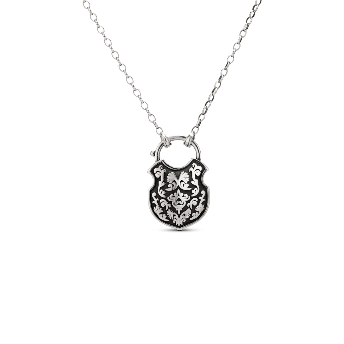 The Shackle of Ophelia Necklace in Blackened Silver