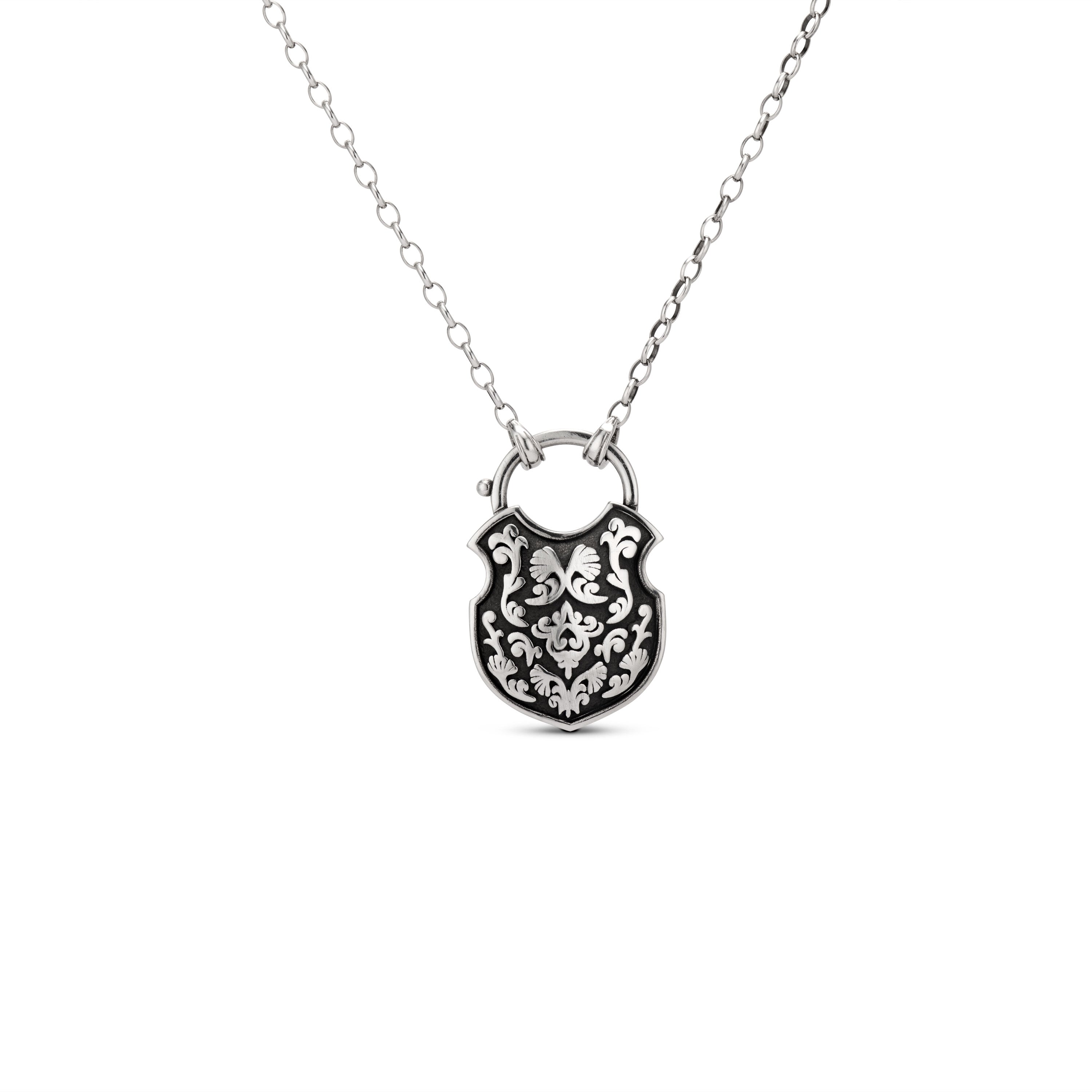 The Shackle of Ophelia Necklace in Blackened Silver