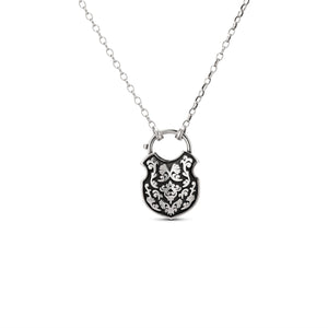 The Shackle of Ophelia Necklace in Blackened Silver