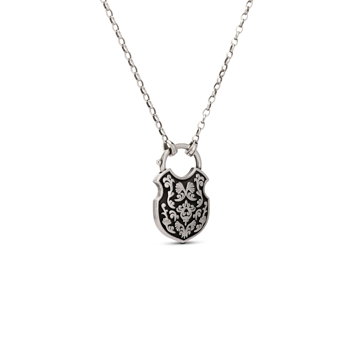 The Shackle of Ophelia Necklace in Blackened Silver