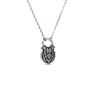 The Shackle of Ophelia Necklace in Blackened Silver