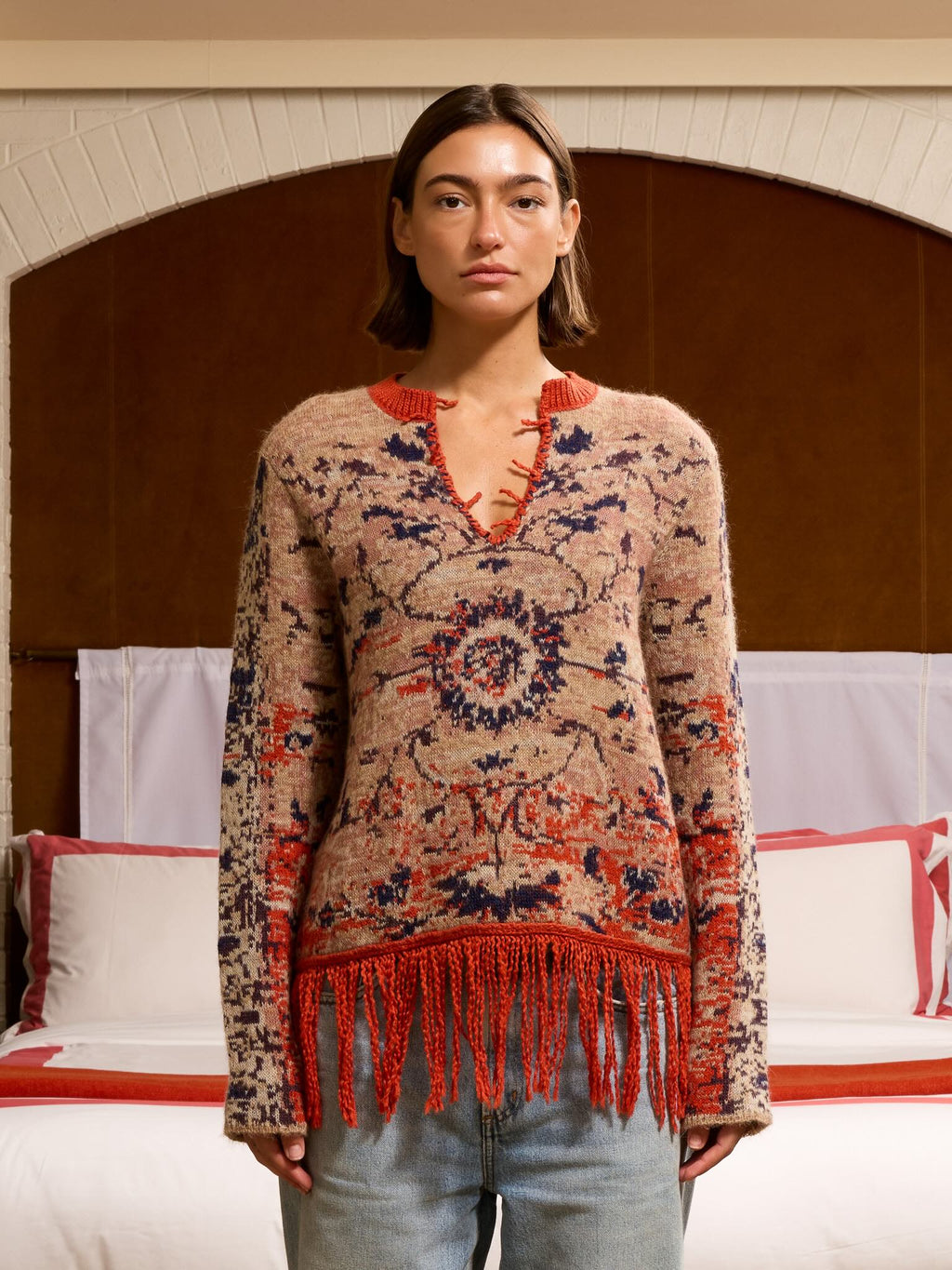 Tapestry Sweater RTW LINGUA FRANCA NYC Tapestry XS