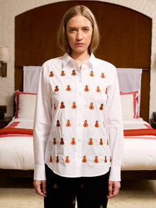 Bowery Bear Button Down Shirt RTW LINGUA FRANCA NYC