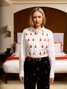 Bowery Bear Button Down Shirt RTW LINGUA FRANCA NYC