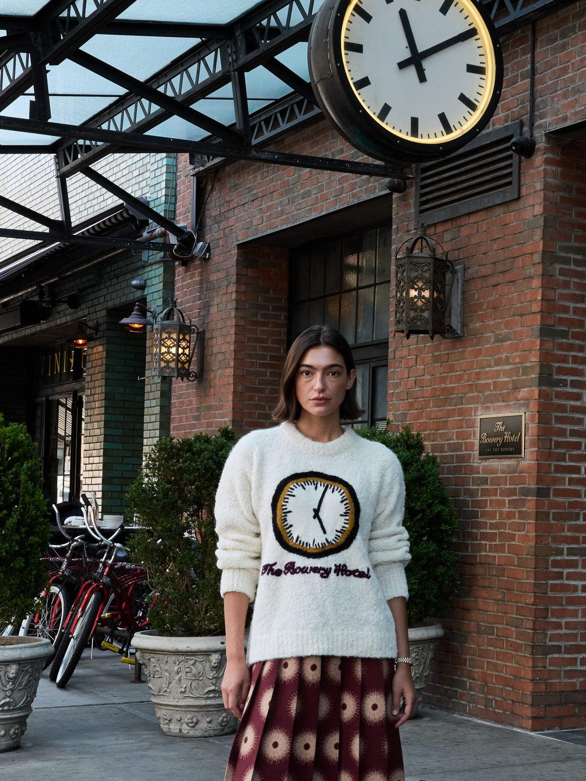 Bowery Clock Sweater RTW LINGUA FRANCA NYC