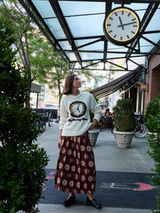 Bowery Clock Sweater RTW LINGUA FRANCA NYC