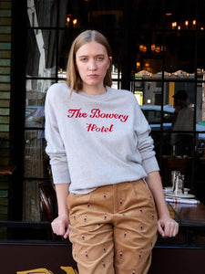 Bowery Hotel Cashmere Crewneck RTW LINGUA FRANCA NYC