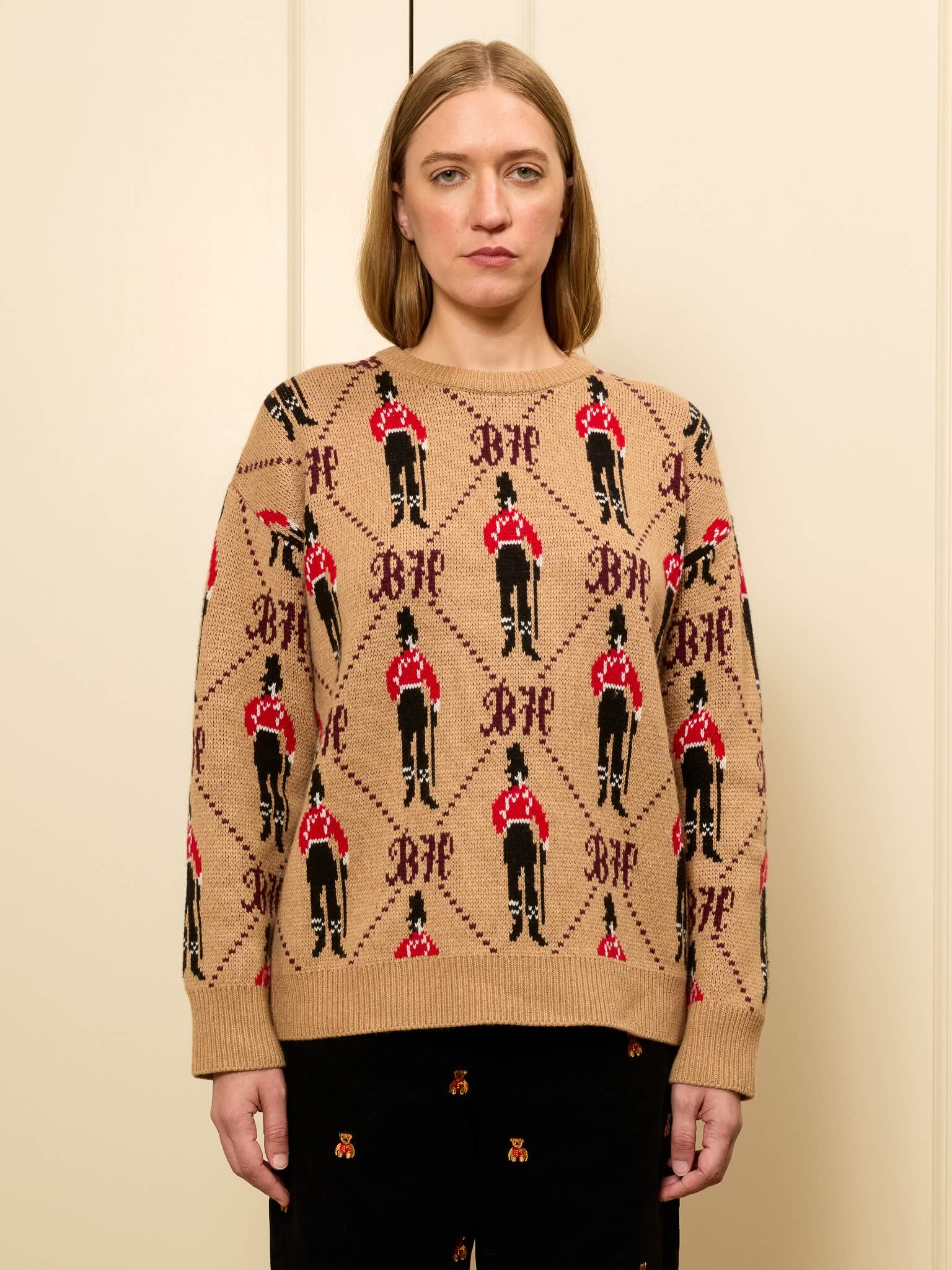 Bowery Boy Jacquard Crewneck RTW LINGUA FRANCA NYC