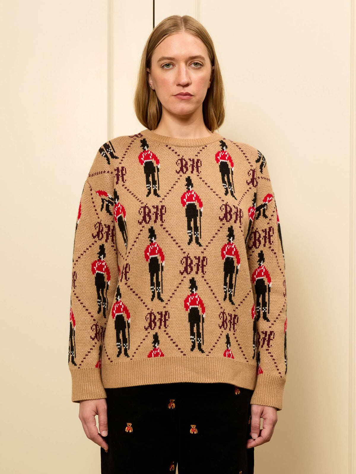 Bowery Boy Jacquard Crewneck RTW LINGUA FRANCA NYC