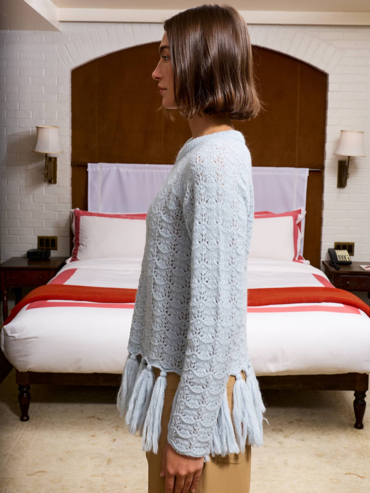 Fia Scallop Sweater RTW LINGUA FRANCA NYC