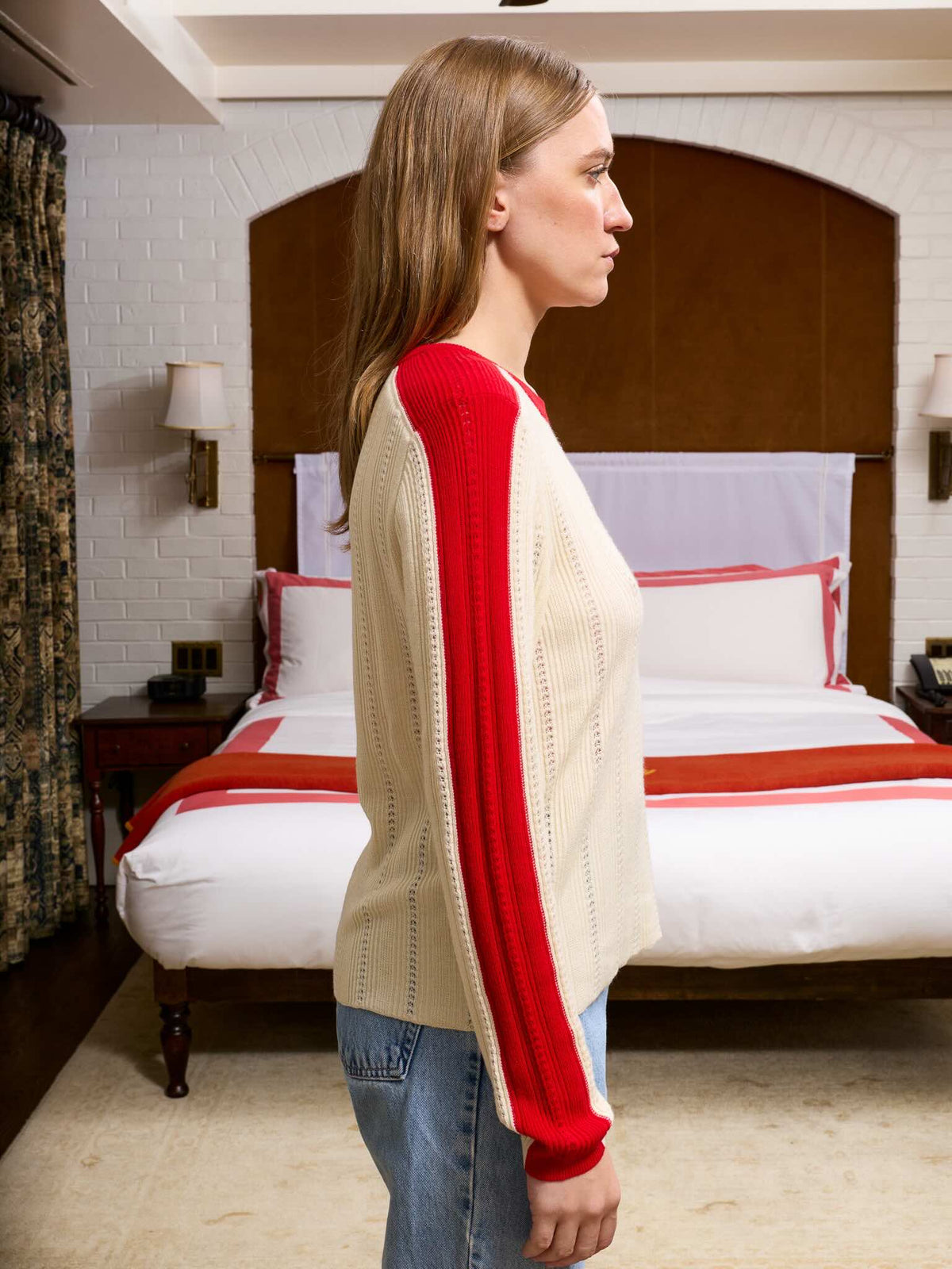 Bowery Pointelle Pullover RTW LINGUA FRANCA NYC