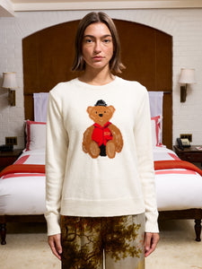 Bo Bear Cotton Crewneck RTW LINGUA FRANCA NYC