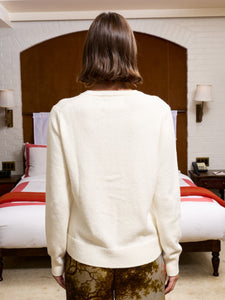 Bo Bear Cotton Crewneck RTW LINGUA FRANCA NYC