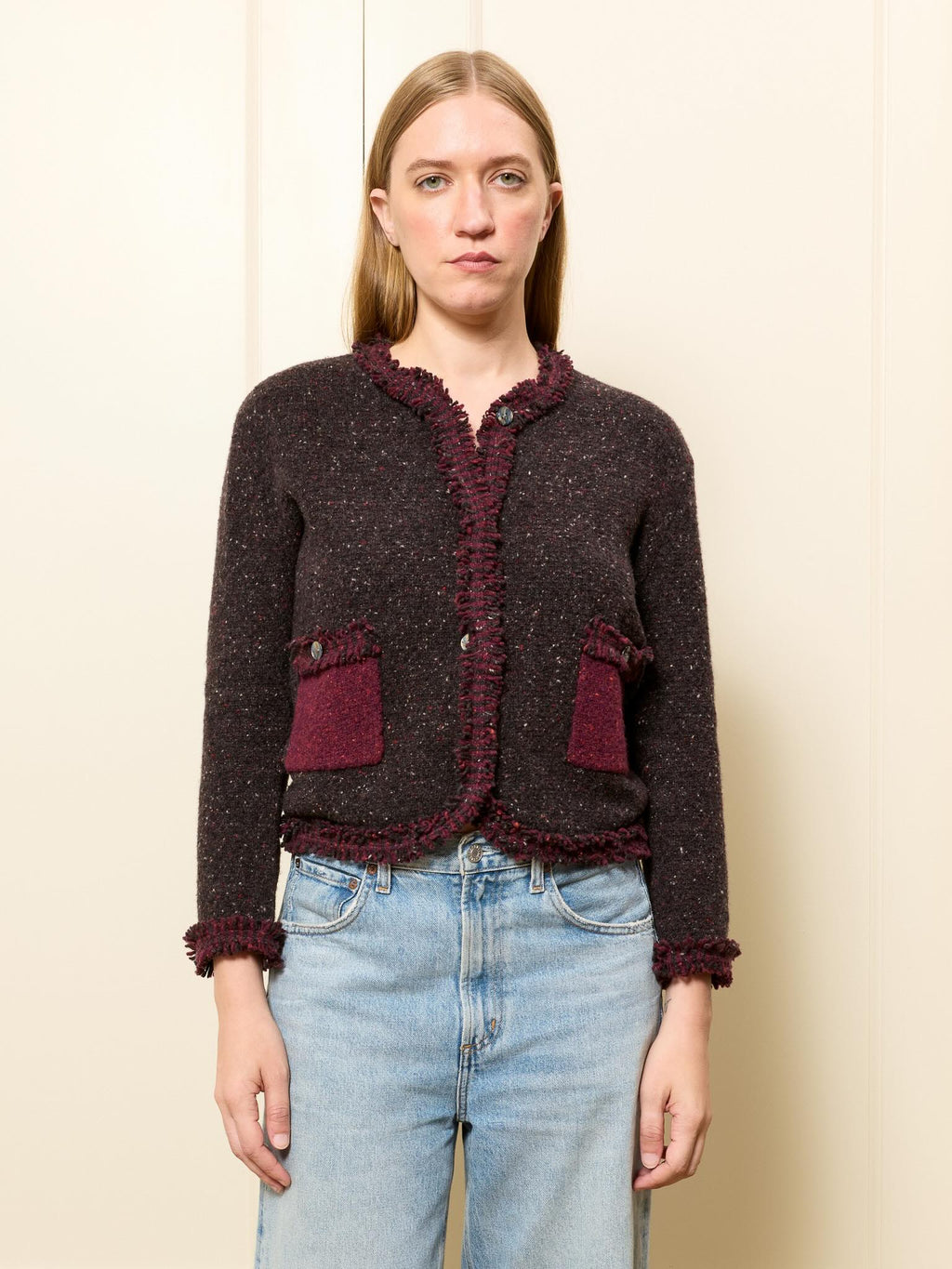 Ivy Jacket RTW LINGUA FRANCA NYC Black Multi XS