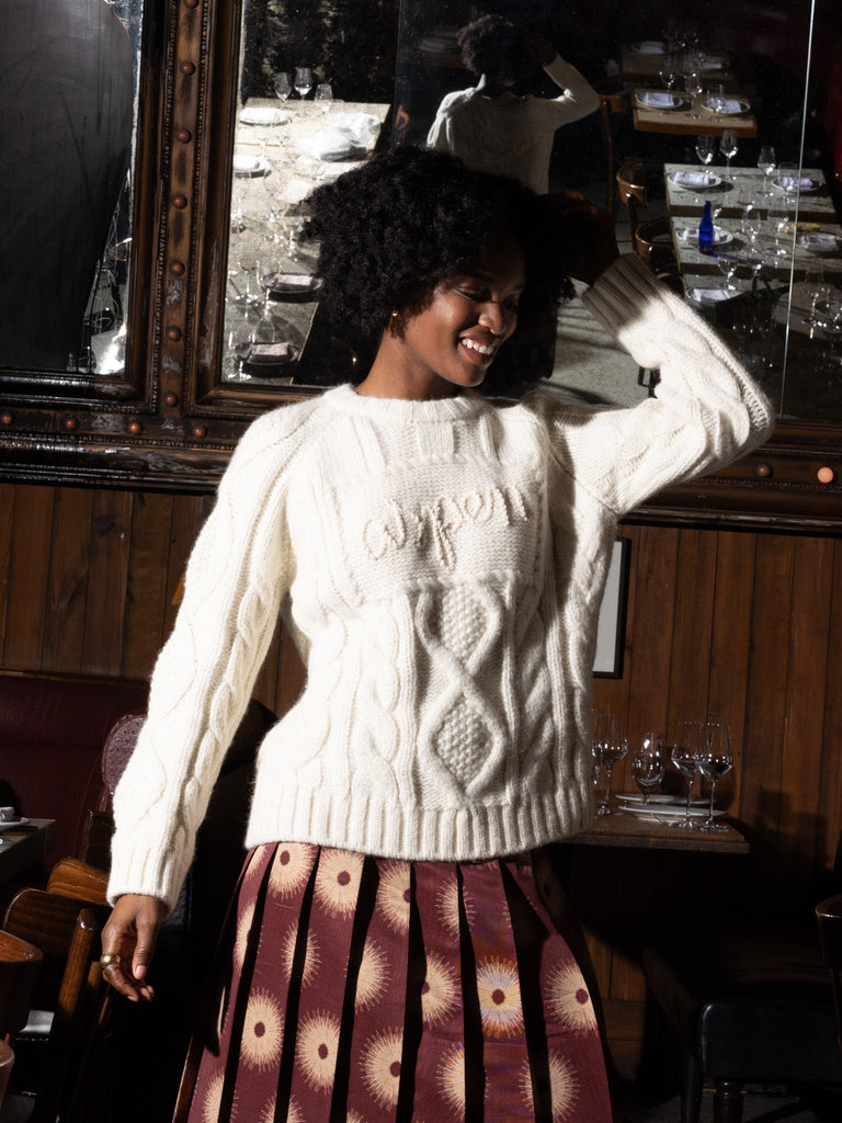 "aspen" Bjorn Crewneck CUSTOM LINGUA FRANCA NYC