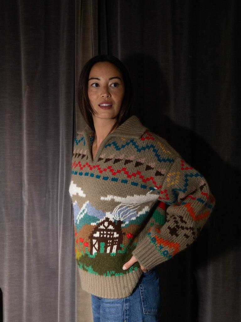 Henrik Polo Sweater RTW Lingua Franca NYC